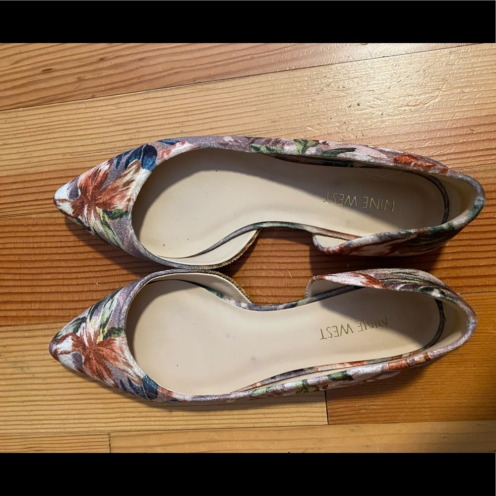 Nine West velvet flats